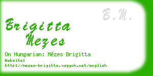 brigitta mezes business card